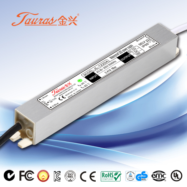 20w Constant voltage UL approval 12v LED Driver JL-1220A tauras