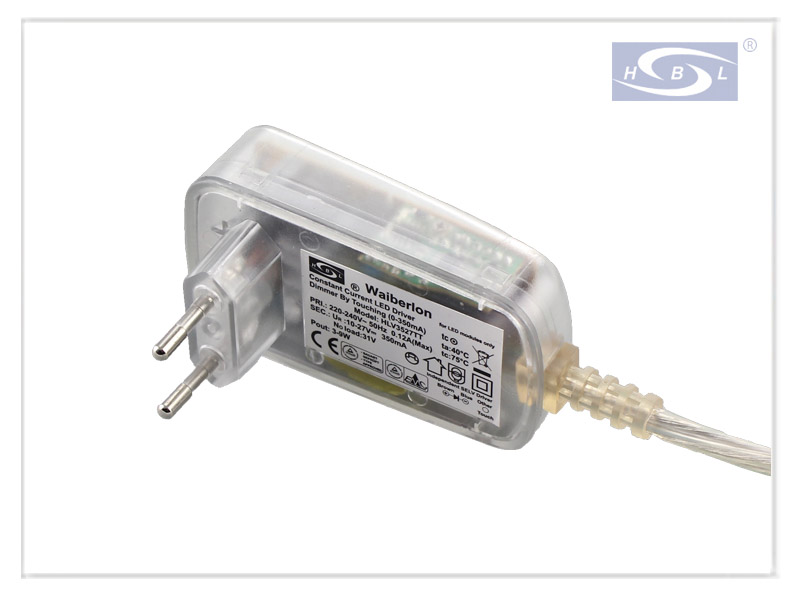 CE TUV EMC RoHS 25W,300mA GS-Plug Constant Current LED driver