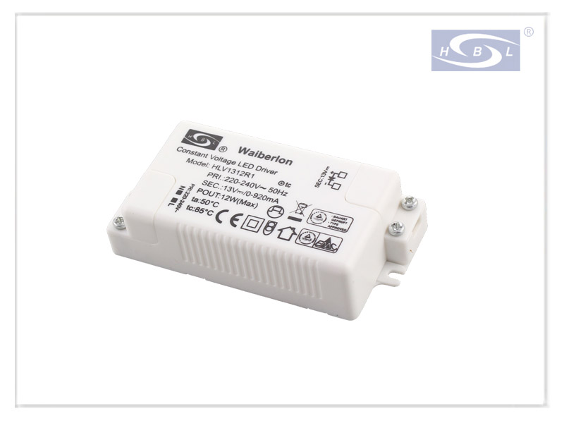 CE TUV EMC RoHS HLV1312R1 13V, 12W Constant Voltage LED Driver