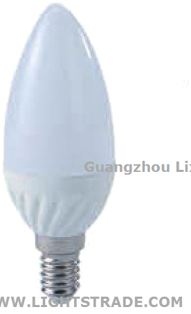 240 Lumen 3W Dimmable Ceramic LED Bulb Warm White Epistar Chip For Corridor Lighting