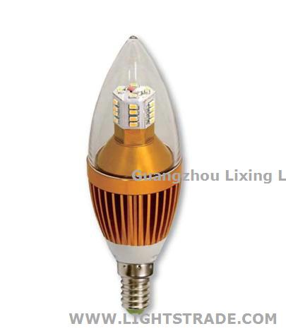 Ultra Bright 7 Watt LED Candle Light Bulb IP50 3000K LED Replacement Lamps