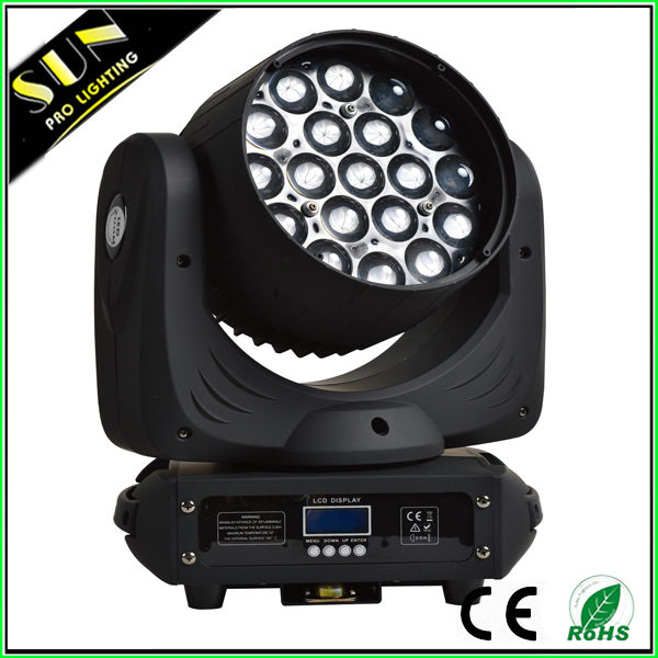 Cheap Hot Sales 19*12W RGBW LED Moving Head Light with Zoom