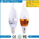 3W E14 Led Candle Bulb Light, Pure White 6500K 240 -270LM