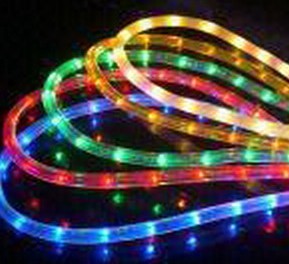 led rope light flat 3 wires with full colors