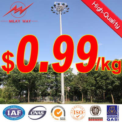 Stadium High Mast Lighting Pole