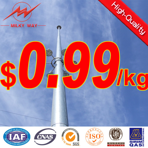 High Mast Light Pole for SeaPort lighting