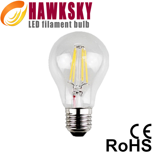 raw materials 8w led filament bulb factory