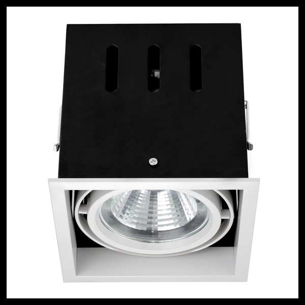 Recessed Led Light Fixture 30W LED Cob Grille Hot Sale Trimless Downlight