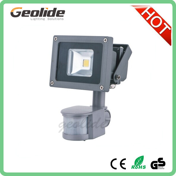 High Quality CE/ROHS 10W LED Flood Light with PIR sensor