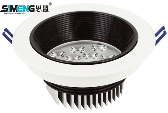 LED 9*1W 12*1W high quality anti dazzle ceiling lamp shell fittings Simeng finished