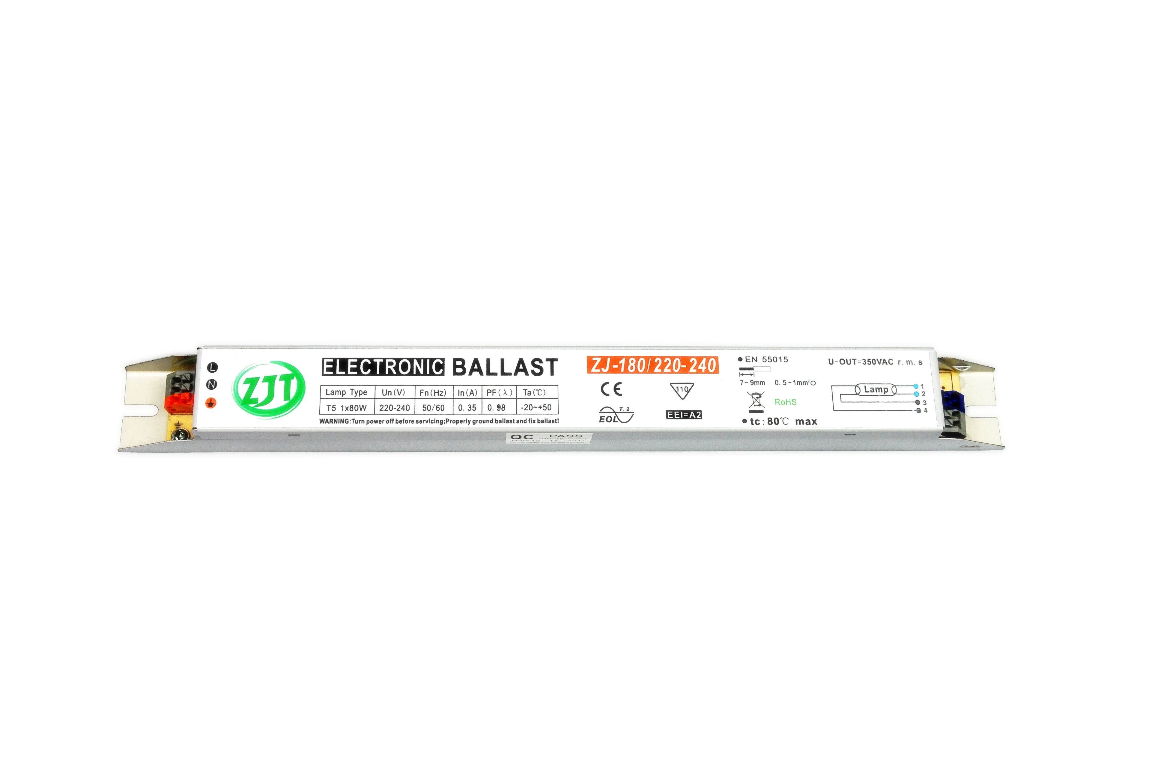 T5 1x80w Electronic Ballast With TUV/CE/CB/SAA/ROHS/EMC Certificate