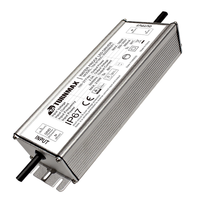 TURNMAX, TM-W180V/C WaterProof Series 180W, Constant Current/ Constant Voltage Dual Mode, IP67 
