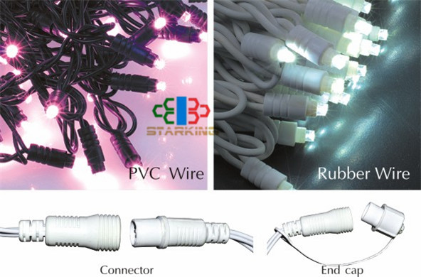 10m100led PVC wire string light 