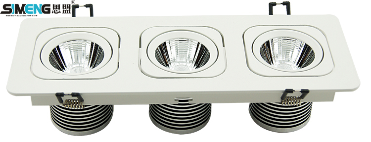 The new 98 square 3 head COB 30W light ceiling lamp factory direct sales