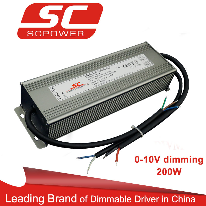 200W 12V 0-10V PWM dimming LED driver