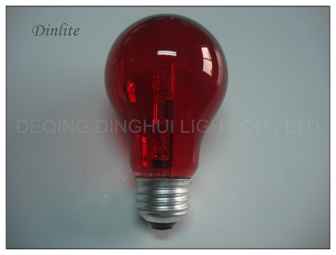A19 RED COLOR HALOGEN BULB 25W