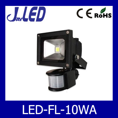 LED flood light 10W COB IP65 sensor