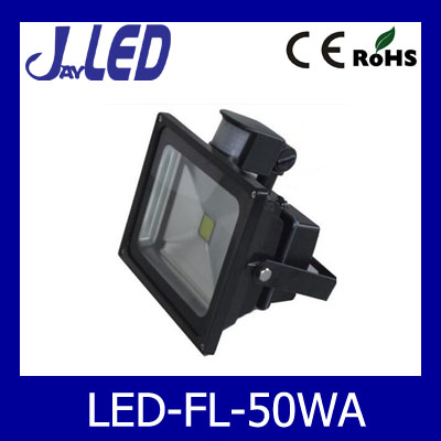 LED flood light 50W COB IP65 sensor