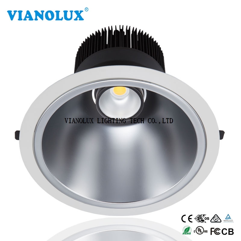 AC100-240 8 inch 60W 4800lm 4000k fixed direction COB chip 5 years warranty LED Downlight Product