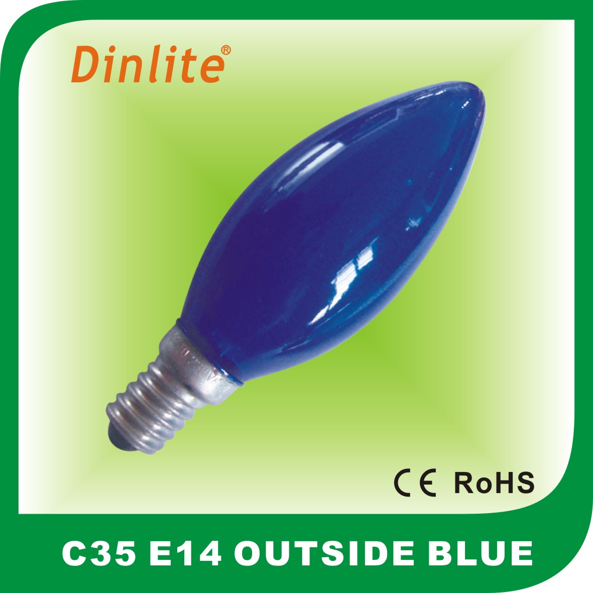 C35 E14 Outside Blue Candle Light Bulb Suppliers