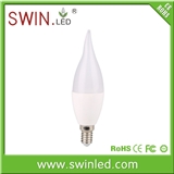2014 new design 6w dimmable PF>0.9 E14 led candle light