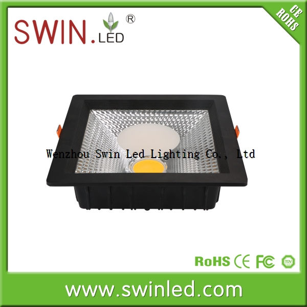 high bright 30W PF>0.9 2300lm COB led downlight