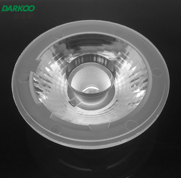 COB led optical transparent lens for spotlight 75mm 38degree