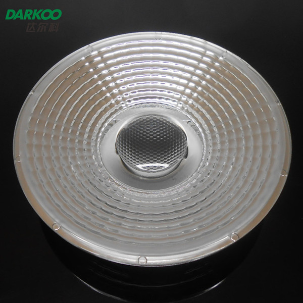 Electroplating LED lens for spotlight tracklight 90mm 60degree