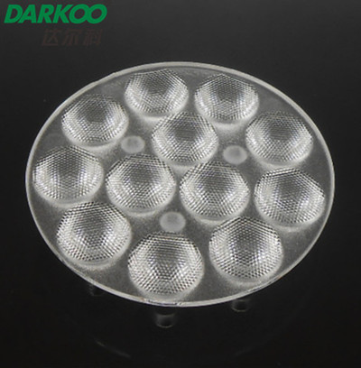 Bead surface 12 in 1 lens for ceiling lamp 45mm 45 degree