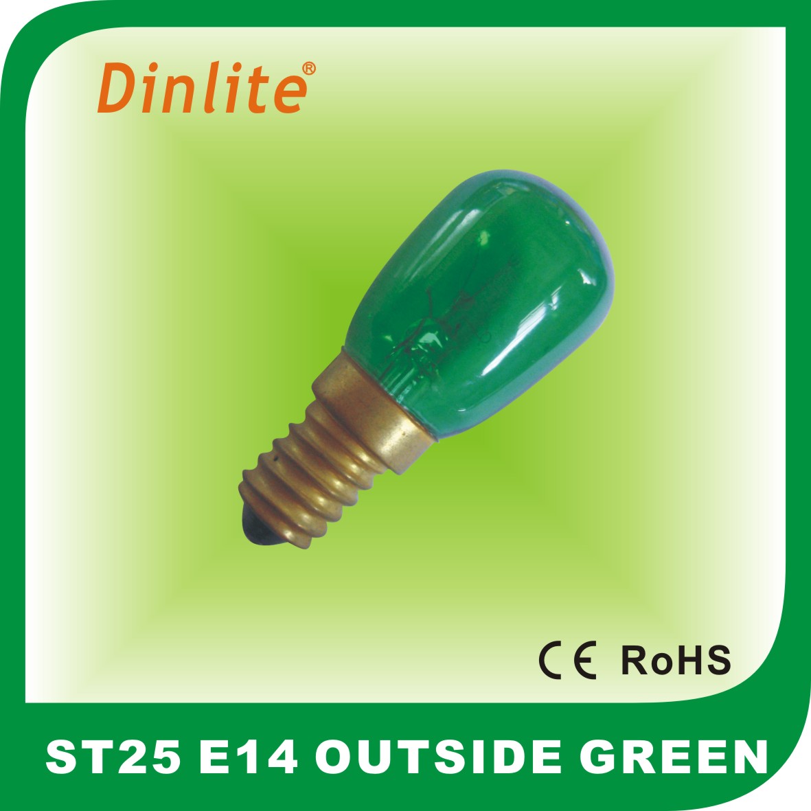 ST25 Green Incandescent Bulbs Decorative Lamps Suppliers