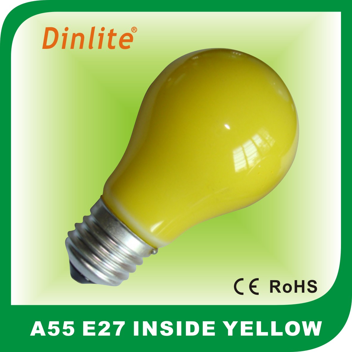 A55 Incandescent Bulbs Blue Green Yellow Red Inside Color Lamps