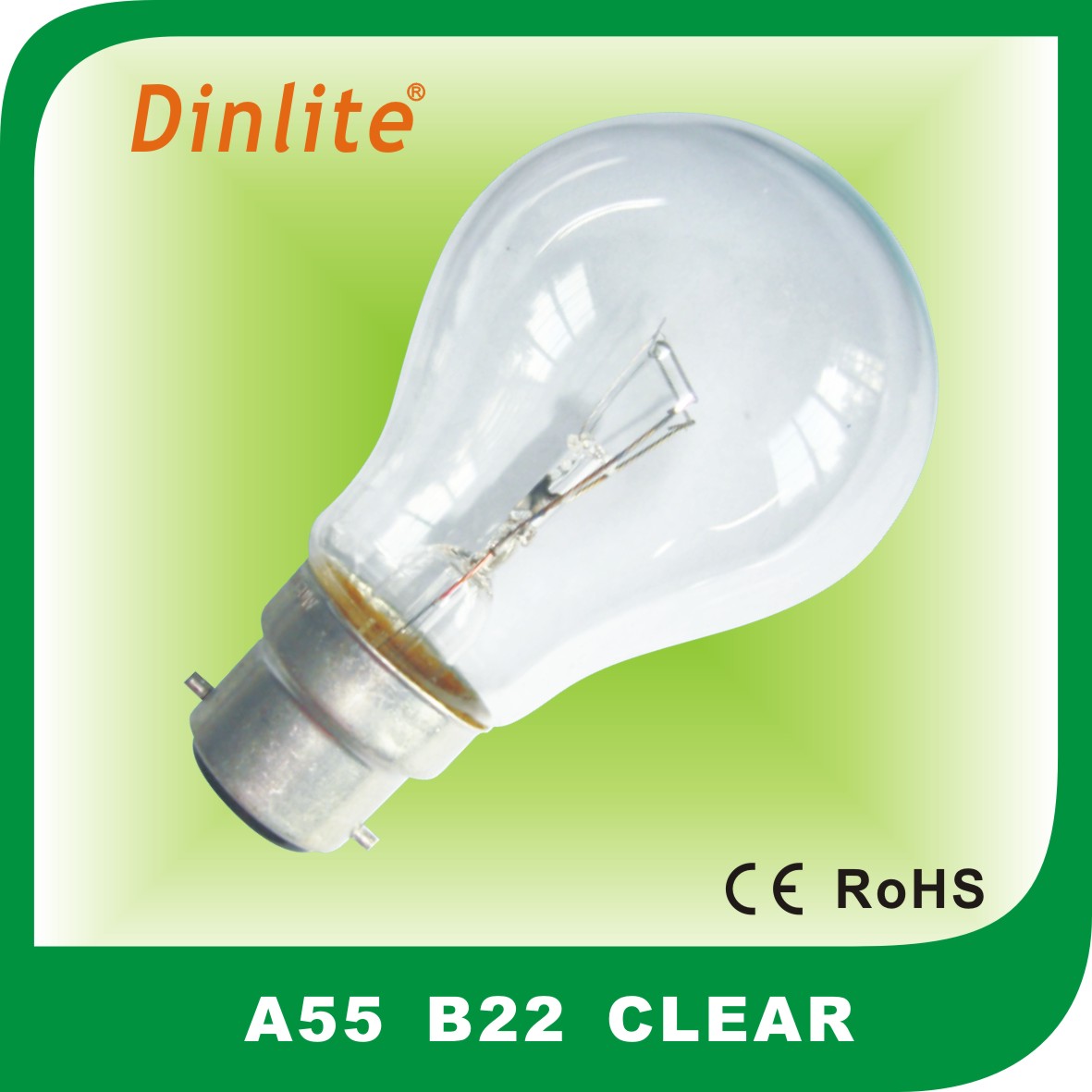 A55 Incandescent Bulbs Clear Household Lightings