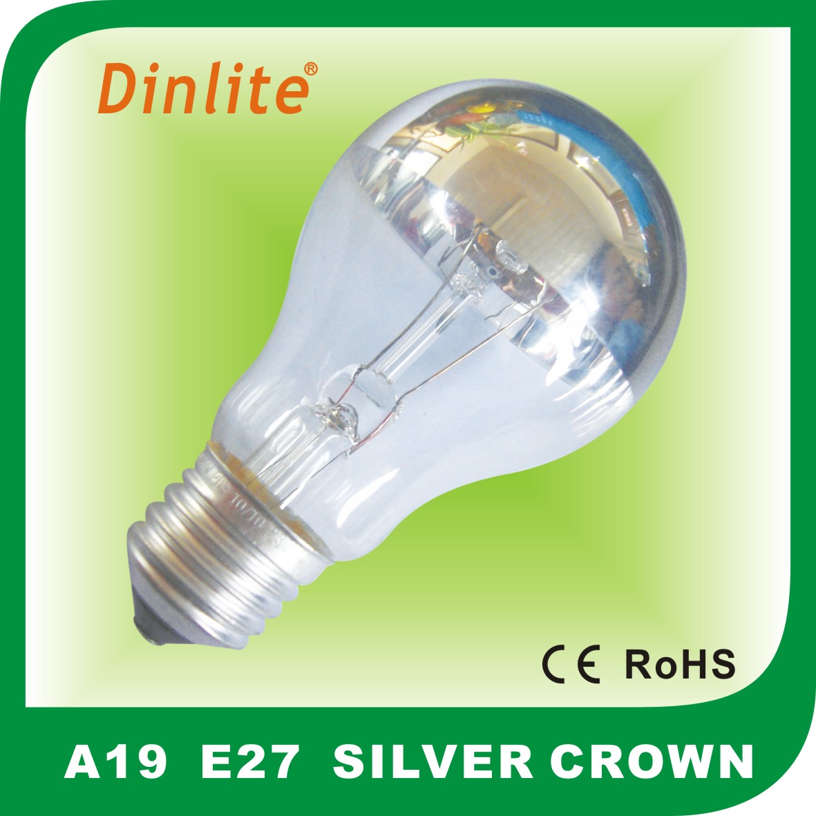 Silver Shadowless A19 Incandescent Bulbs Manufacturer&Supplier