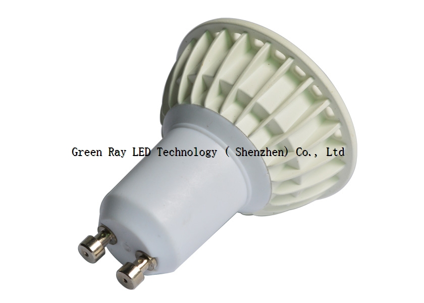 GU10 led spot light, 4W dimmable optional, COB, high efficiency and long lifespan