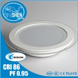 Glass led panel light 18W round with CRI85
