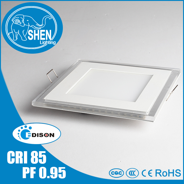 Double color led panel light 9W square with CRI85