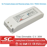 30W 12V constant voltage triac dimmable led driver