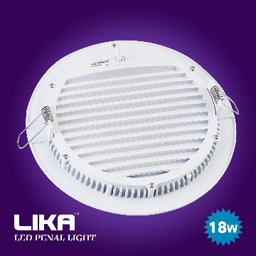LED panel light 18W white round