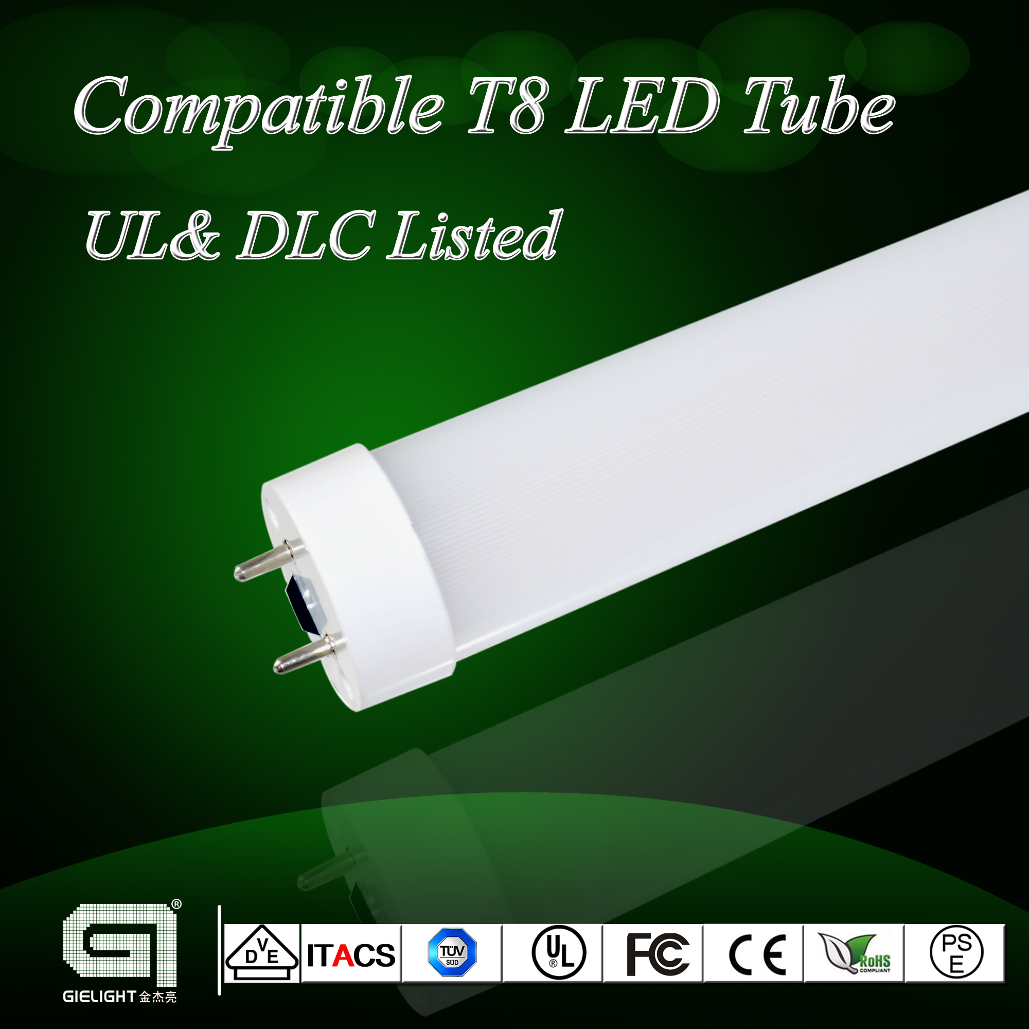 T8 600mm UL compatilbe tube