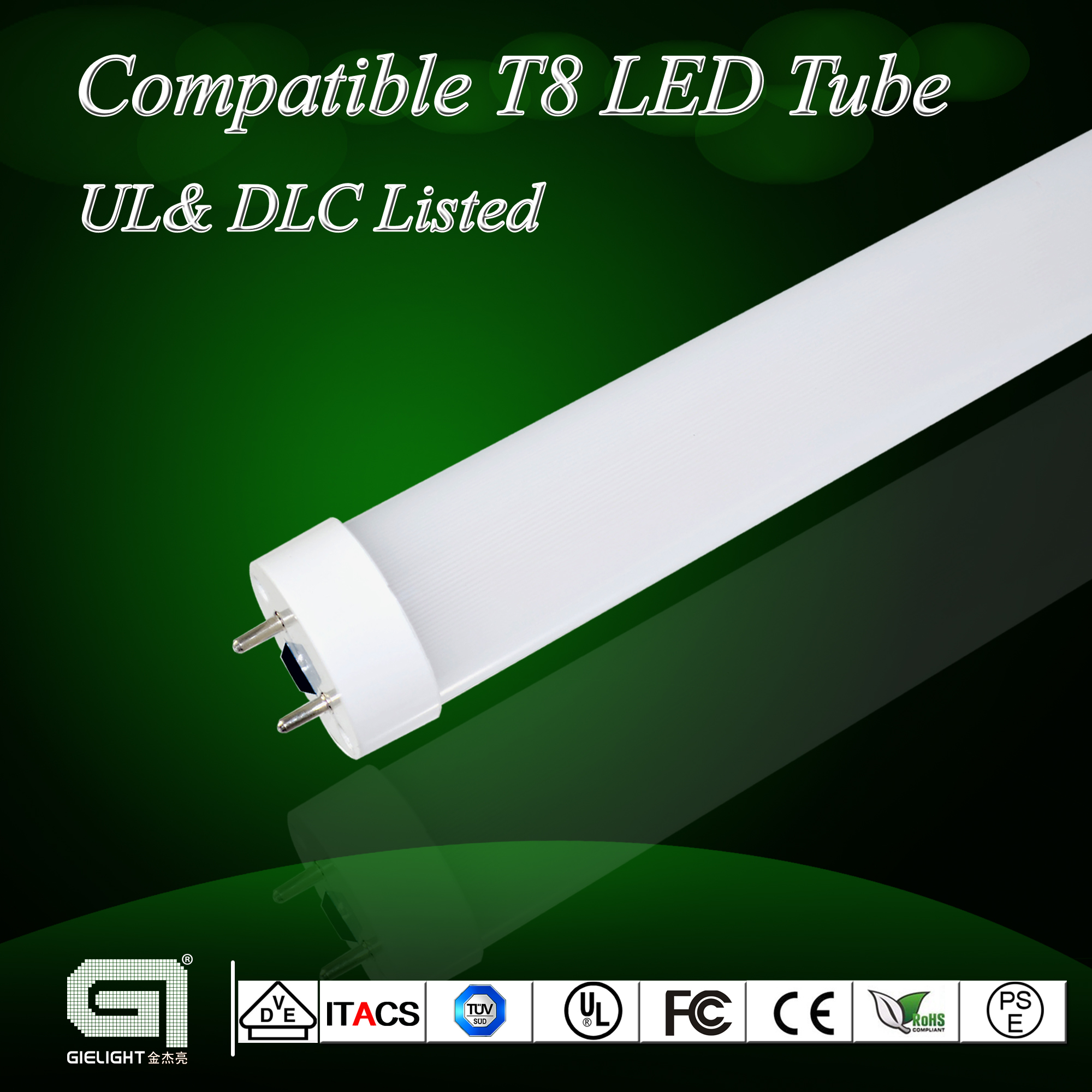 T8 1200 UL compatible tube