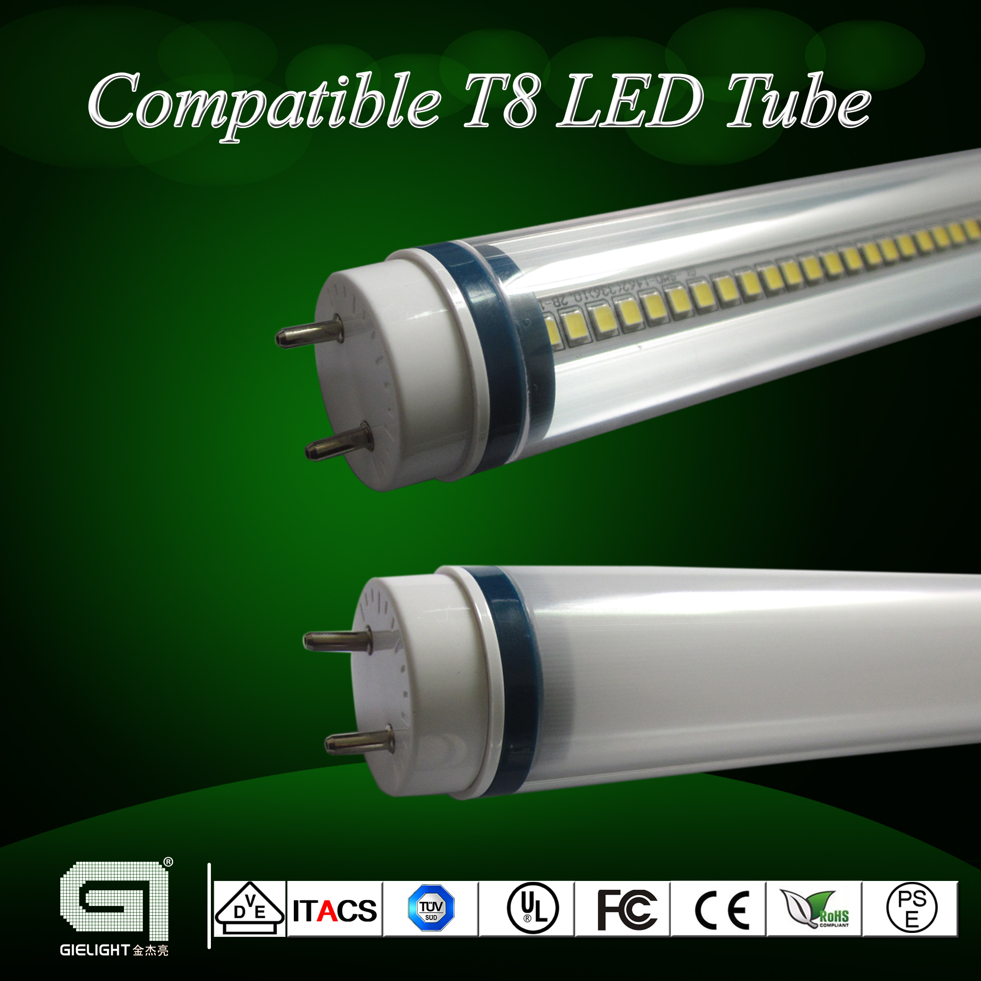 T8 1500mm compatible tube for Eourpean-highlumen