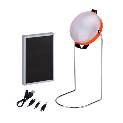 Integrated solar lantern for indoor/outdoor use