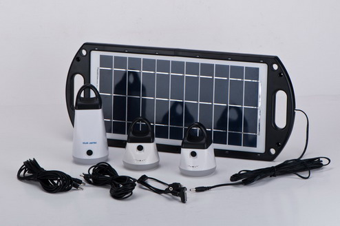 Portable Solar powered outdoor/indoor solar led light integrative solar lighting