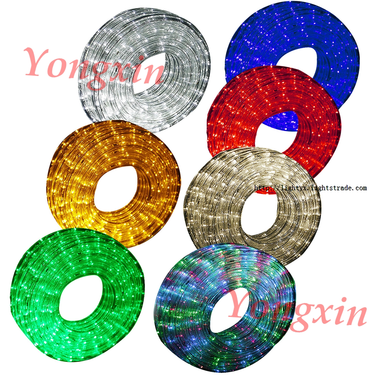 20m Round Led Rope Light Christmas Tube Various Colors for Your Choice