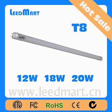 LED Tube-T8 Tube 12W to 20W CE C-Tick FCC ROHS ETL 3 years warranty
