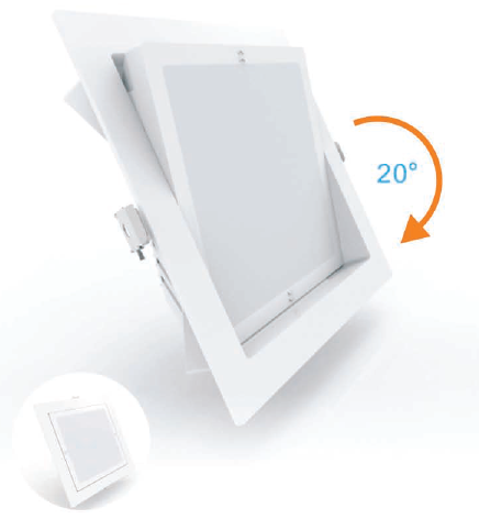 Square 40W down led light 