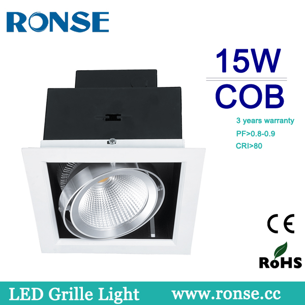 15W/2*15W/3*15W Rotatable Led Cob Grille Light(RS-2108-1(C)/RS-2108-2(C)/RS-2108-3(C))