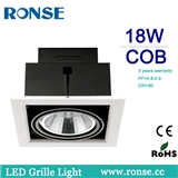 Long lifespan LED COB Grille Spot Light 18W/2*18W/3*18W(RS-2108D-1/RS-2108D-2/RS-2108D-3)