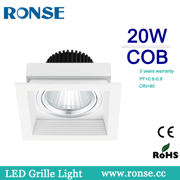 Factory Price CE RoHS LED COB Grille Light 20W/2*20W/3*20W(RS-2114-1(C)/RS-2114-2(C)/RS-2114-3(C))