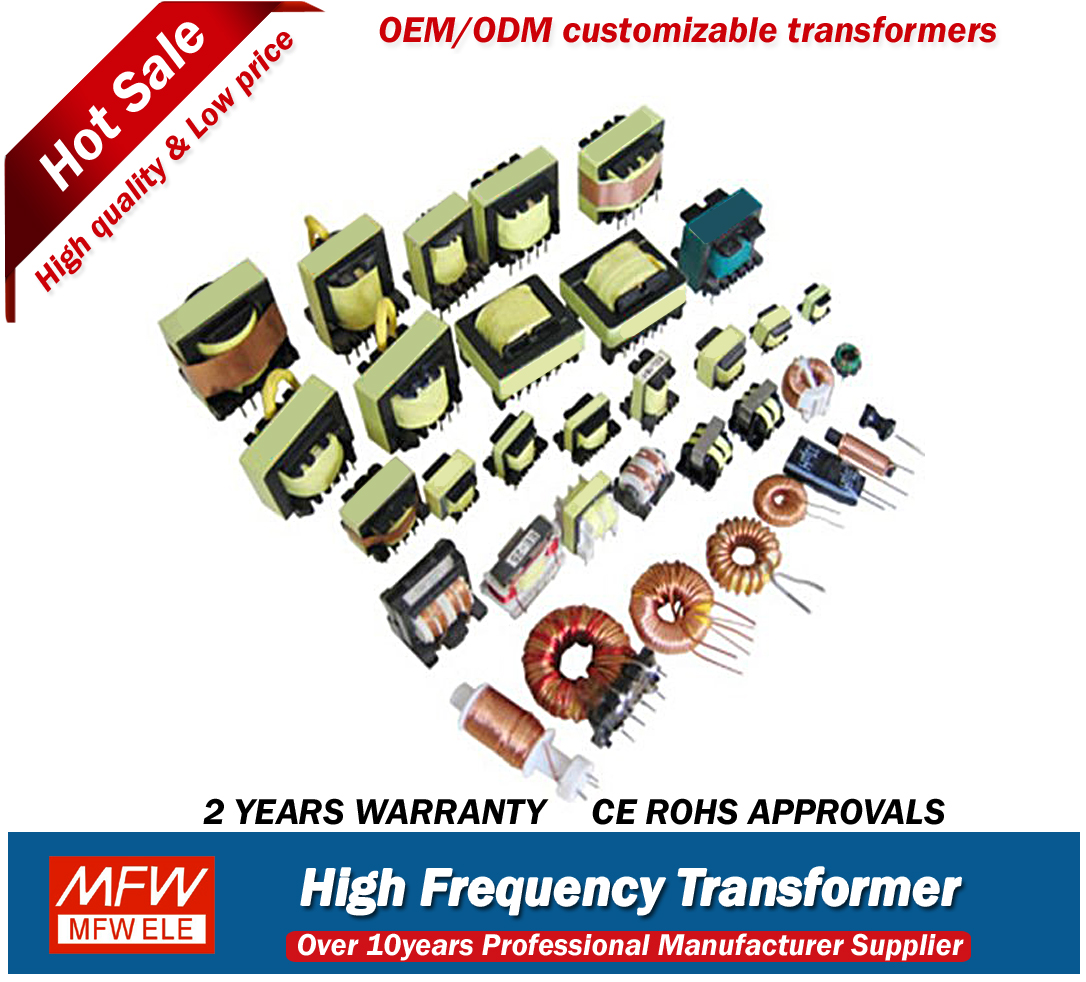 AC DC Switching Power Supply Transformer 220v to 12v with ER / ETD Ferrite Core in High Power.